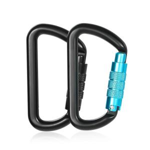 Wholesale 25kN Hammock Aluminum 0 Shape Carabiners Versatile for Camping and Outdoor Adventures from china suppliers