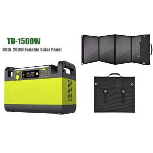 Wholesale 1500W Portable Solar Generator 2000 Times Lithium Lifepo4 Battery from china suppliers