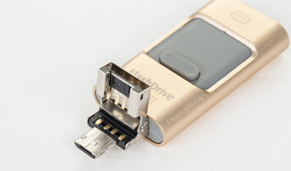 Mobile Phone USB Flash Drive For IOS / Android , I- Easy Drive With Aluminum Alloy Material