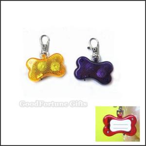 Wholesale hot sale cheap promotion ABS anti lost led flash dog tags collar lable gift from china suppliers