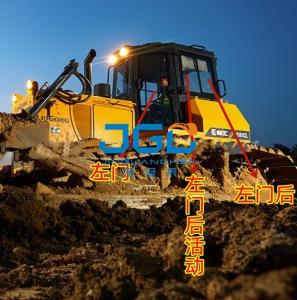 Wholesale B160C Bulldozer Front Wind Gear Left And Right Door Rear Side Movable Door Rear Gear Tempered Glass from china suppliers