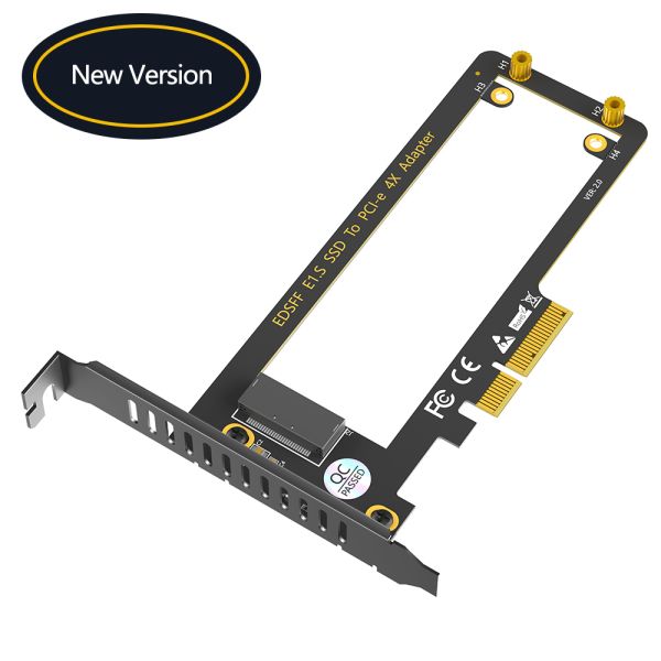 PCI-E 4.0 4X to NVMe Adapter for E1.S SSD 9.5mm 15mm 25mm with Heat Sink