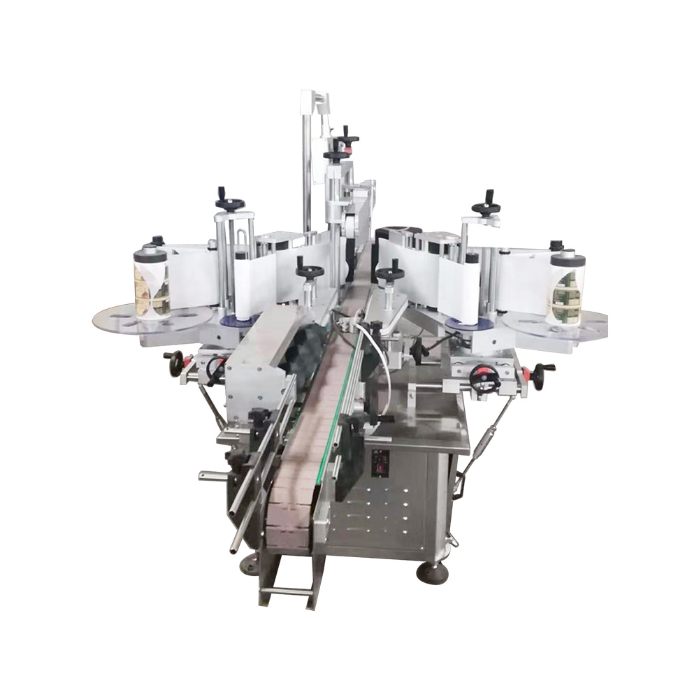 3 Sides Automatic Label Applicator For Bottles , Cheap Industrial Bottle Labeling Machine