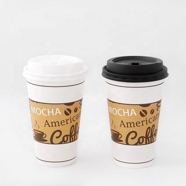 Plastic Free Single Hot Drink Paper Cup 16oz 540Ml Heat Resistant Compostable