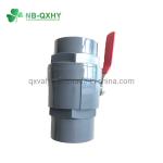 2 Inch Plastic Stainless Steel Handle 2 PCS PVC Ball Valve Easy Open and Close