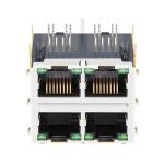 LPJM9029-8A65NL 10G Base-T 2x2 Port G/G Leds Connector RJ45 Jack