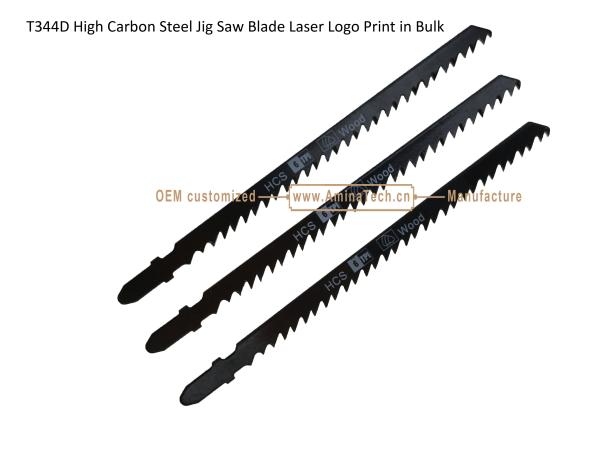 T344D Carbon Jig Saw Blade Laser Logo Print in Bulk size:145mmx8x6T, Cutting