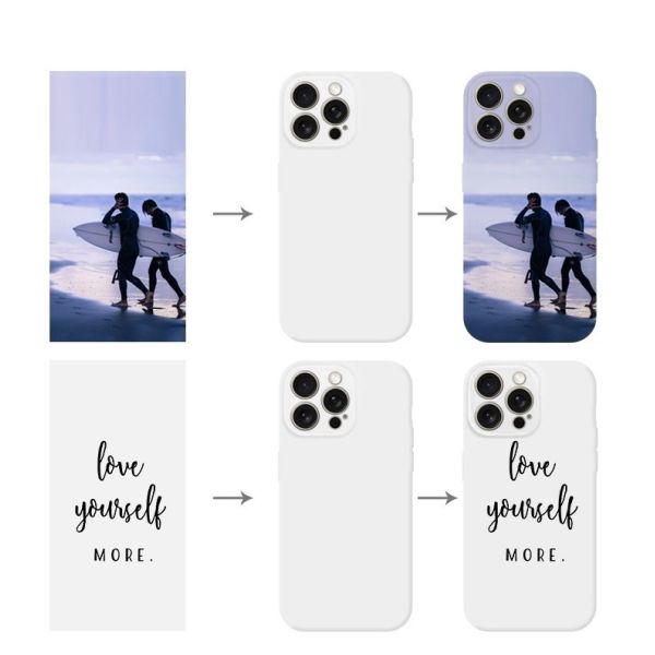 Blank PC Coated 3D Sublimation Soft Phone Cases For Iphone 16 15 14 Pro