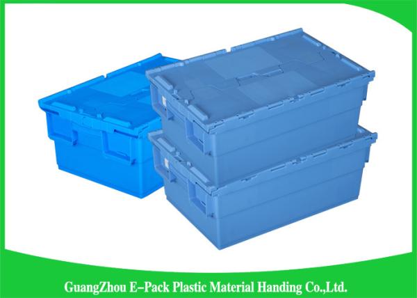 Economic Plastic Food Storage Plastic Boxes , Supermarkets Attached Lid