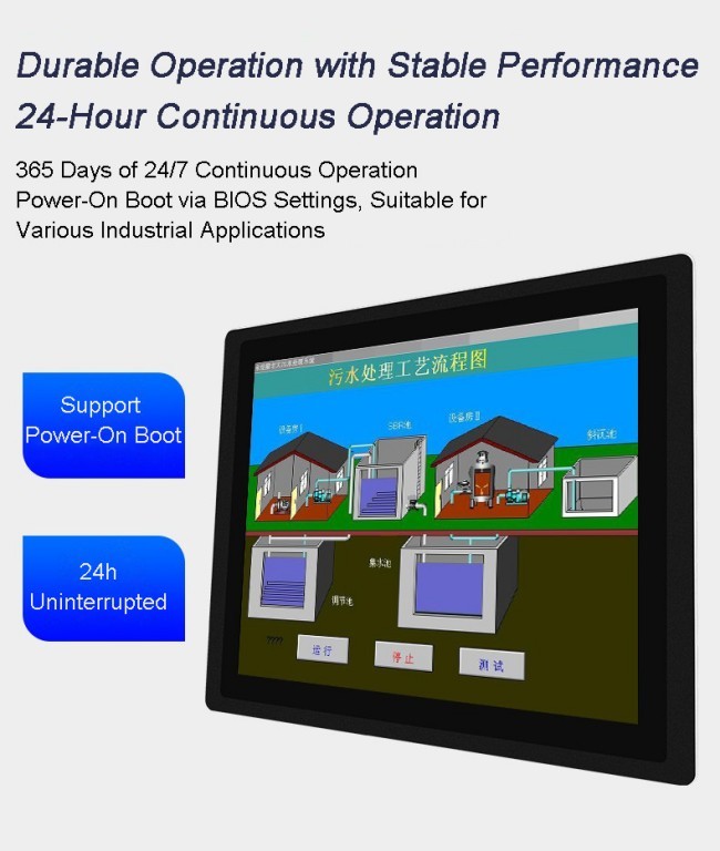 Embedded IP65 Waterproof 12.1 Inch I5 8+128g 1280*800 Rear-mount industrial touch All in One panel PCs