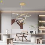 Mirror Titanium Home Art Baking Paint Gold LED Nordic Pendant Light