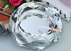 Wholesale Clear Crystal Home Decorations Crafts Ashtray With Cigar Holders Custom Size from china suppliers