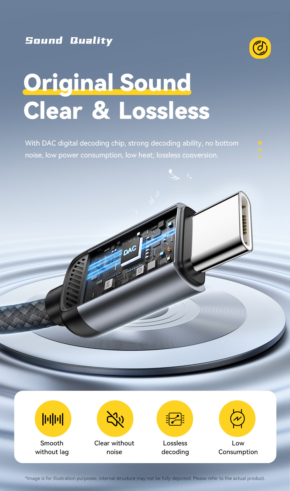 Essager ES-YP27 Usb Type C To Lightning iPhone Audio Converter Charger Adapter Cable