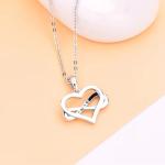 YASVITTI ODM OEM 925 Sterling Silver Sparkling Heart Necklace 5A Zirconia