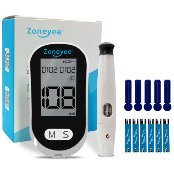 Greatpeak Diabetes Blood Glucose Meter Kit Large LCD Screen Smart Blood Sugar