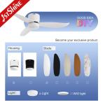 Modern 2-in-1 Ceiling Fan – Optional LED Light Flush Mount Design