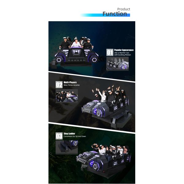 Virtual Reality 9d Vr Cinema Motion Simulator With 9 Chairs Game Cinema 9dvr