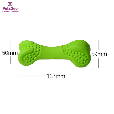137mm Rubber Bone Shaped Pet Chew Toys For Dogs