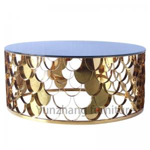 Wholesale Tempered Mirror Glass Unique Center Table , Living Room Furniture Coffee Table from china suppliers