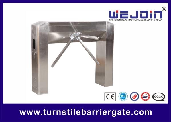 RFID Access Control Tripod Turnstile Gate DC12V 25-32 Persons / Min Transit