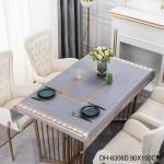 Custom Logo Accepted 80*120cm Direct Plastic PVC Floral Tablecover for Dining
