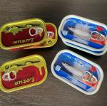 Empty Square Tinplate Jar Packing For Seafood , Fish , Meat