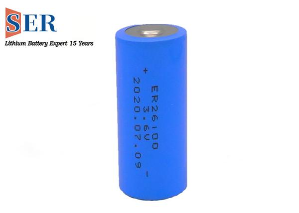 26*100mm Li-SOCL2 Battery ER26100 ER261020 High Capacity Pulse Current 600mA -40