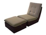 2pcs rattan stationary sofa set