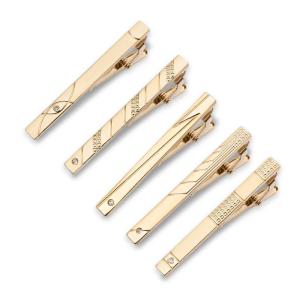 Wholesale Custom Tie Clip Men's Gold Metal Tie Clip Parties Engagements Gifts from china suppliers