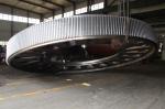 Heavy Duty Cement Plant Dryer 40CrMo Rotating Gear Ring And Spur Gear Manufactur