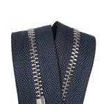 Black Brass Jean Zipper, Semi Auto Lock Slider Metal Zippers