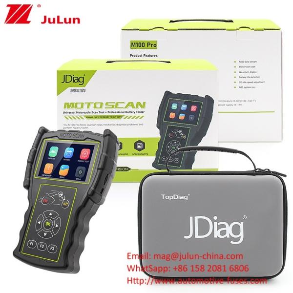 Motorcycle Detector OBD Fault Diagnostic Instrument JDiag M100 Pro Moto Scanner