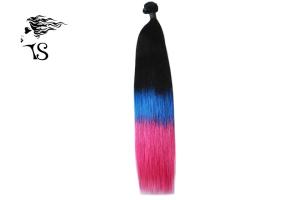 Wholesale Purple Red Black Ombre Human Hair Extensions Weft Mink 100% Chinese Virgin Hair from china suppliers
