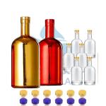 Base Material Super Flint Glass 100ml 375ml 500ml 750ml 200ml Glass Bottle with