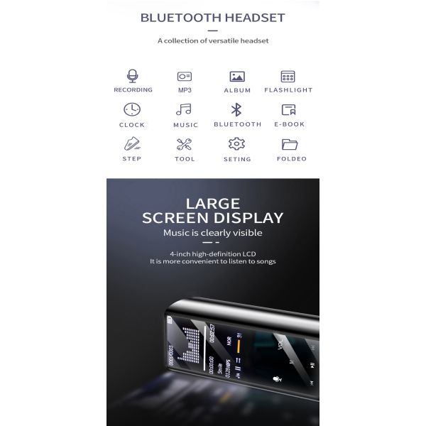 Q1 Wireless Bluetooth Earphone Earbuds Multi-Function MP3 Player Headset Ipx7 Waterproof 9d Tws Headphone (with 3500mAh Power Bank Charging Case)