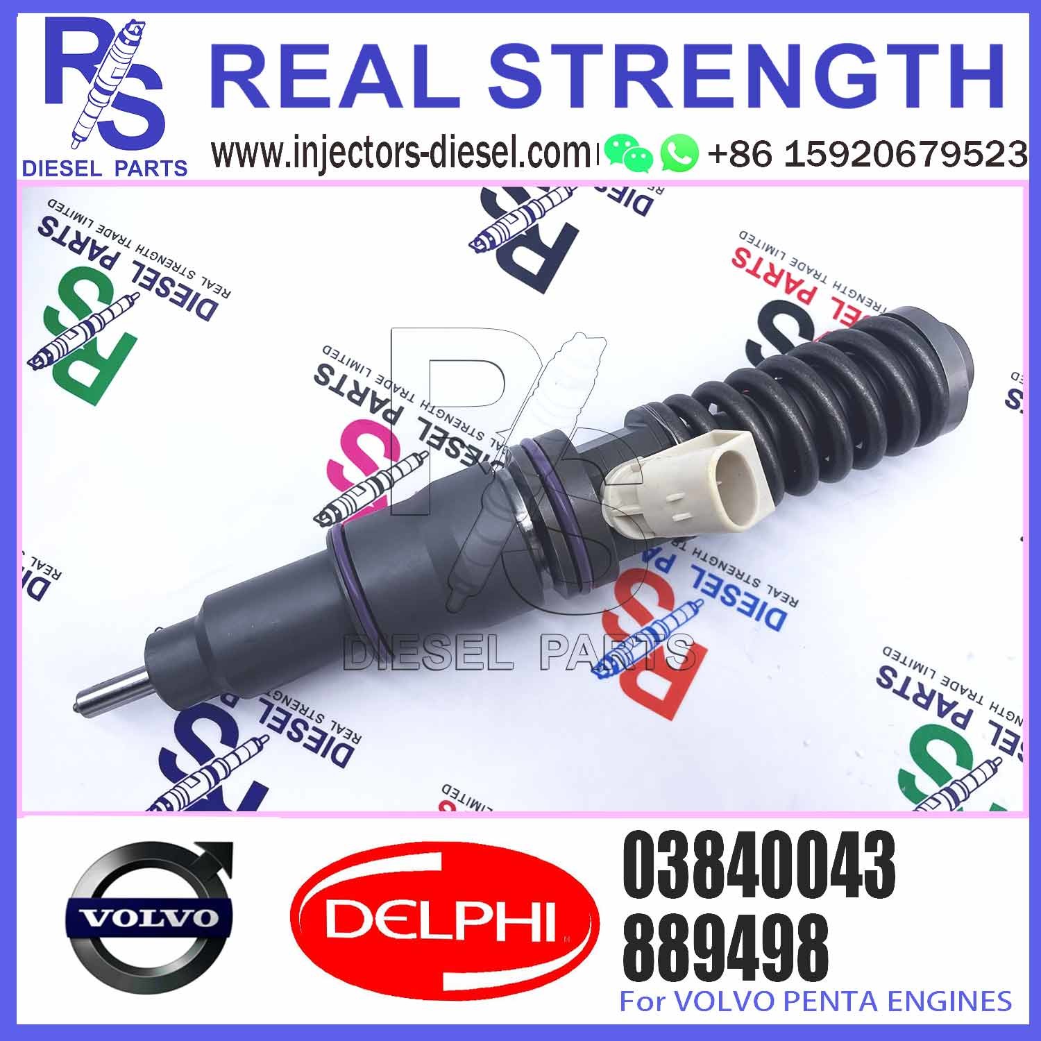 Common Rail Fuel Injector BEBE4C05001 BEBE4C05002 3840043 03840043 for 9.0 LITRE MARINE