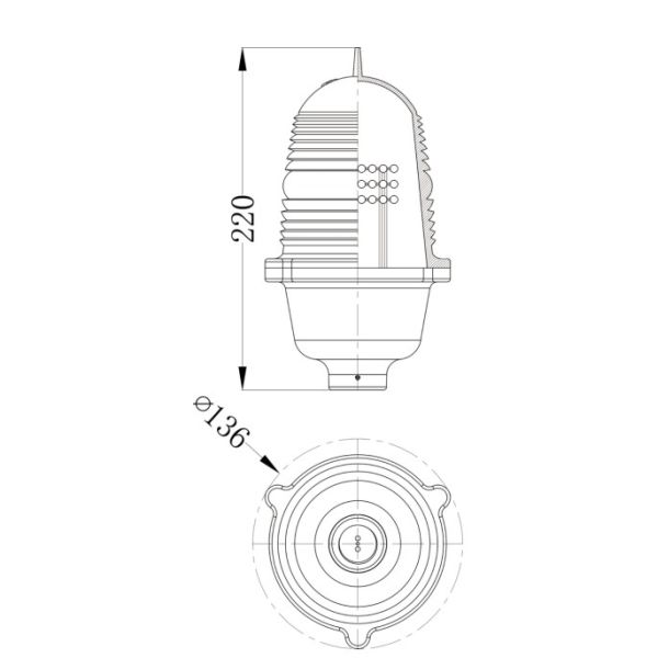 IP67 FAA L810 AC220V LED Aviation Obstruction Light