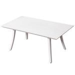 4.73" Cushion Thickness White aluminium Outdoor Sofa Set