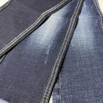 Blue Slub Denim Twill Weave Fabric Material 10.8 Oz