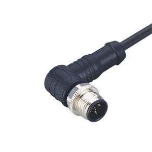 Wholesale M12 Elbow 8 Pin Miniature Circular Connectors Waterproof Screw Thread Coupling from china suppliers