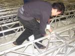 0.5m - 4m Aluminum Square Truss Cross Strengthen Tube For Indoor Booth