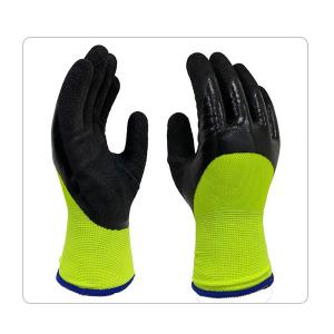 Wholesale Cold Environment High Visibility Duration Warm 3/4 Half Coating Nitrile Winter Gloves from china suppliers