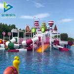 New Style Water Park Equipment Fiberglass Slide Children Aqua Playground