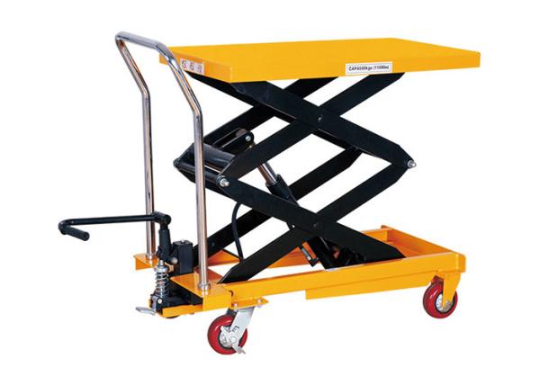 PTS500 PTS800 Double Scissors Mobile Hydraulic Lifting Table Loading Capacity