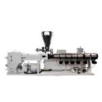 High Output Plastic Extruder 65 75 90 107 120 135/28 Parallel Double Screw