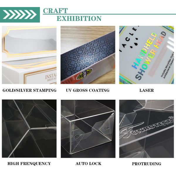 clear Acetate Plastic Box case Packaging Small Custom Pet Pvc pp Foldable Plastic Packing Box