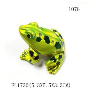 Wholesale wholesale green crystal frog design metal trinket frog shape metal jeweled enamel trinket boxes from china suppliers
