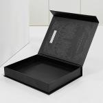 Magnetic Closure Cardboard Display Box Coin Packaging Hollow Faux Book Style Box