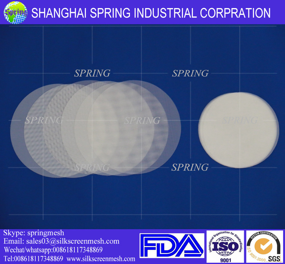 Filter discs DPP40 round food grade 25 micron polyester nylon polyethylene screen mesh water filter