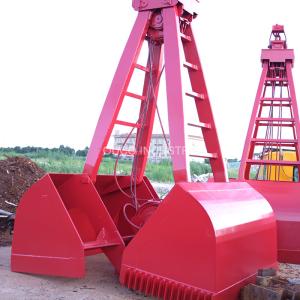 Wholesale Lifting Bulk 25t Ouco Crane Grab Bucket 2 Peels Clamshell Mechanical from china suppliers